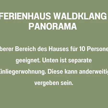 Waldklang Panorama - Eingezaeunt - Aussen-sauna - T-fussball - Billard - Hunde Willkommen *