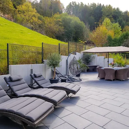 Waldklang Panorama - Eingezäunt - Sauna Geplant - Stylish Ferienhaus Alpirsbach